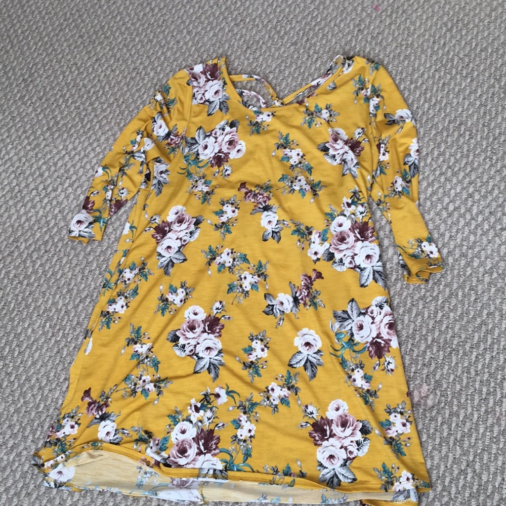 Floral Yellow Dress